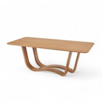 Mesa Jantar Salina Retangular Cor Champagne 210cm - 76798