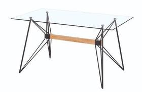 Mesa Jantar Tribo Tampo Vidro Incolor Base Aco 120cm - 53341