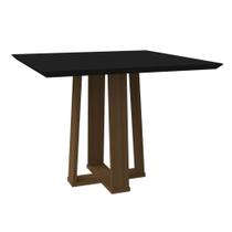 Mesa Jantar Valência Imbuia 90x90para 4 Cadeiras N Ceval - New Ceval