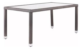 Mesa Jardim E Varanda 160x90x60cm Rattan E Vidro - Monaco