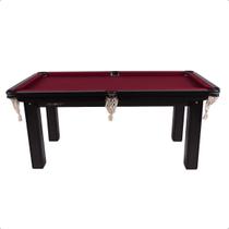 Mesa Jogo Sinuca Bilhar MDF 1.85 x 1.07 Caçapas Rede Mesa Jogo Sinuca Bilhar MDF 1.85 x 1.07 Caçapas Rede