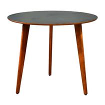 Mesa Julia Redonda De 90CM Na Cor Preta