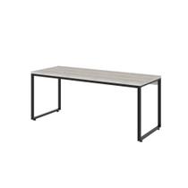 Mesa Kuadra Diretor 180x70x75cm Snow - Est. Preta Snow - Est. Preta