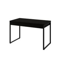 Mesa Kuadra Office 120x60x75cm C-02 Gavetas Preto ônix - Preto ônix -