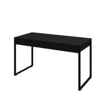 Mesa Kuadra Office 135x60x75cm C-02 Gavetas Preto ônix - Preto ônix -