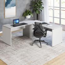 Mesa L Escritório 190cm x 70cm Pés Painel F5 Office