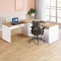 Mesa L Escritório 190cm x 70cm Pés Painel F5 Office