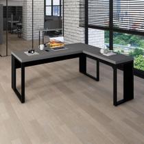 Mesa L Escritório Industrial 1,70m x 0,70m Pés Metal F5