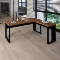 Mesa L Escritório Industrial 1,70m x 0,70m Pés Metal F5 - F5 Office G