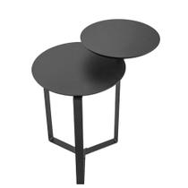Mesa Lateral 02 Tampos Chanfrada Pe Metal Preto Nero Artesano Nero Preto Mesa Lateral 02 Tampos Chanfrada Pe Metal Preto Nero Artesano Nero Preto