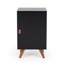 Mesa Lateral 1 Porta Play Artemobili Preto/Garapa Mesa Lateral 1 Porta Play Artemobili Preto/Garapa