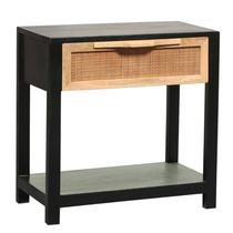 Mesa lateral Accent Benzara Tia 56cm em madeira de pinho
