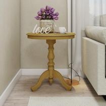 Mesa Lateral Aconchego em Madeira Maciça - Mel Mesa Lateral Aconchego em Madeira Maciça - Mel