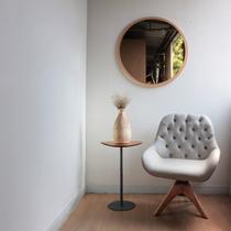 Mesa Lateral Afrodite Paleta Base de Aço Inoxidável 45cm