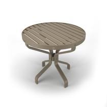 Mesa Lateral Alumínio Ripado Piscina jardim 63x63x58 Fendi