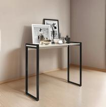 Mesa Lateral Aparador Ísis Industrial Sala Base Aço Recepção