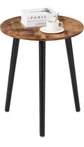 Mesa lateral Apicizon Rustic Brown 42x51 cm Madeira MDF