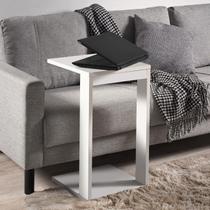 Mesa Lateral Apoio Para Notebook Quarto Namur Branca