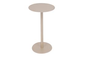 Mesa Lateral Apoio Redonda Estilo Industrial Wing Baixa Bege Champanhe Mesa Lateral Apoio Redonda Estilo Industrial Wing Baixa Bege Champanhe