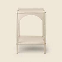 Mesa Lateral Arcos Metal Bege - ACASA Mesa Lateral Arcos Metal Bege - ACASA