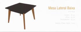 Mesa Lateral Baixa Preta Urban Largura 45 cm