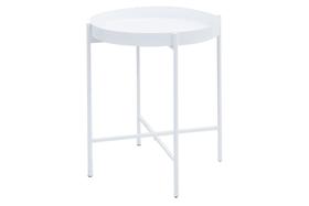 Mesa Lateral Bandeja Sofá Cama Redonda 40x50cm Média Collie