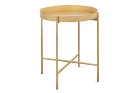 Mesa Lateral Bandeja Sofá Cama Redonda 40x50cm Média Collie