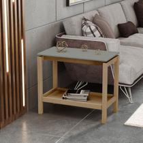 Mesa Lateral Barcelona 58x67x36 cm Oak/Ferrolack