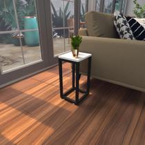 Mesa lateral branca aparador de sofa sala mesa lateral cama