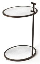 Mesa lateral Butler Specialty Ciro Mirror Metal Bronze 9 libras