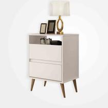 mesa lateral cama box para quarto - off white mesa lateral cama box para quarto - off white