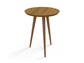 Mesa Lateral Canto de Sofa Retro Pes Palito Luna Patrimar Moveis