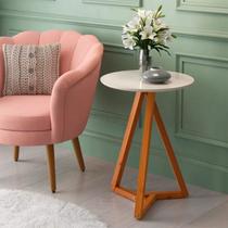 Mesa lateral classic 1 tampo off white/nature