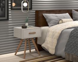 Mesa Lateral Classic DMOB Compacta com Gaveta Ideal para Sala ou Quarto