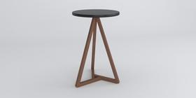 Mesa Lateral Classic Preto Amêndoa Tebarrot