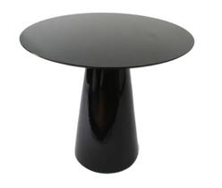 Mesa Lateral Cone Redonda 41 cm Laqueada