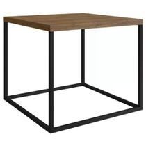 Mesa Lateral Cube 24803 Linha Complementos Preto Vermont Artesano Preto Vermont