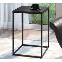 Mesa Lateral Cube 24804 Linha Complementos Preto Artesano Mesa Lateral Cube 24804 Linha Complementos Preto Artesano