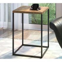 Mesa Lateral Cube 24804 Linha Complementos Preto Vermont Art