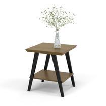 Mesa Lateral Davi Freijo com pés em madeira Preto Ofertamo