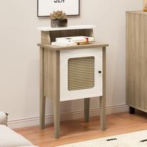 Mesa Lateral de Apoio 100% MDF com Porta em Palinha Charlotte