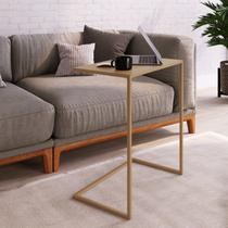 Mesa Lateral de Apoio Industrial Marrom
