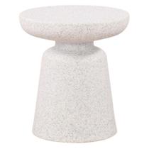 Mesa Lateral de Apoio Minimalista Pausa Rivatti 40 (Largura) em Polipropileno Off White Mesa Lateral de Apoio Minimalista Pausa Rivatti 40 (Largura) em Polipropileno Off White