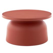 Mesa Lateral de Apoio Minimalista Solar Rivatti 67 cm (Largura) em Polipropileno Laranja