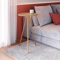Mesa Lateral de Apoio Para Sala Industrial em Aço 58,5 cm