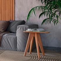 Mesa Lateral de Apoio para Sofá MDF Orgânica Dalla Costa