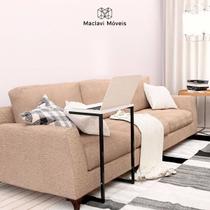 Mesa Lateral De Apoio Pé De Aço Industrial 40 x 30cm Para Braço de Sofá