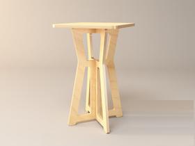 Mesa Lateral De Canto 41cm 100% Mdf