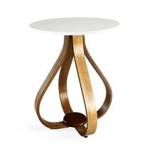 Mesa Lateral De Canto Pés Cebola 70x50cm Mesa Lateral De Canto Pés Cebola 70x50cm