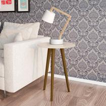 Mesa Lateral de Canto Sala de Estar Cor Off White